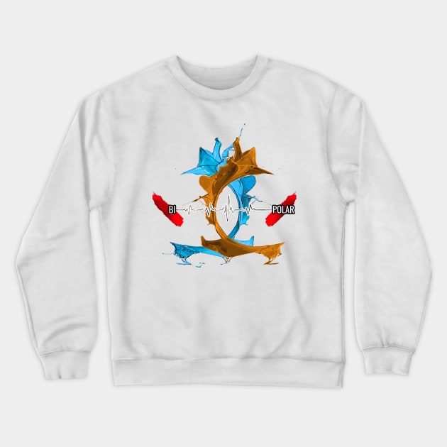 Bi Polar Crewneck Sweatshirt by DevanGill